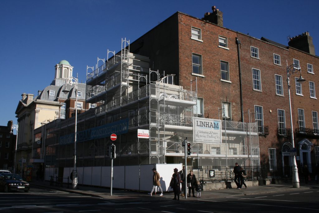 Oscar Wilde House scaffolding